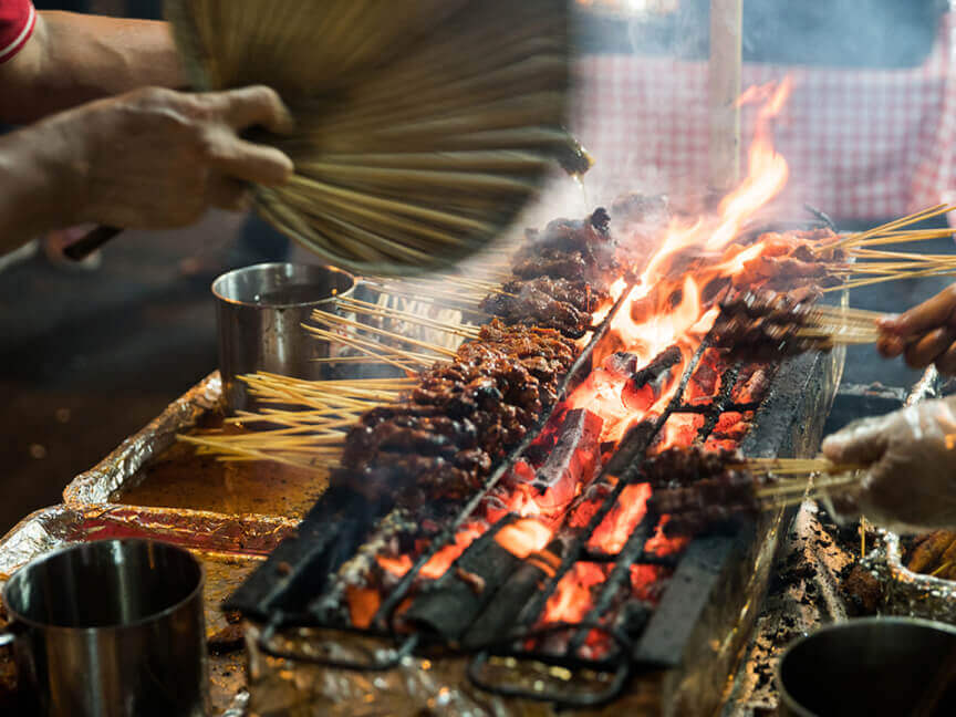 <h3 class='heading-large'>Gastronomic Adventures</h3><p>As serious foodies, we're in a different hawker center trying out a different local specialty every day. If we have each dish literally only once, it takes a stunningly long while before we get around to repeating it!</p>